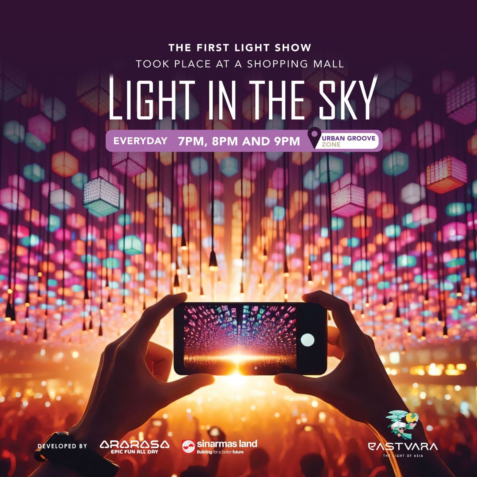 Sambut Light Show Ekslusif Setiap Hari Hanya di Eastvara BSD City!
