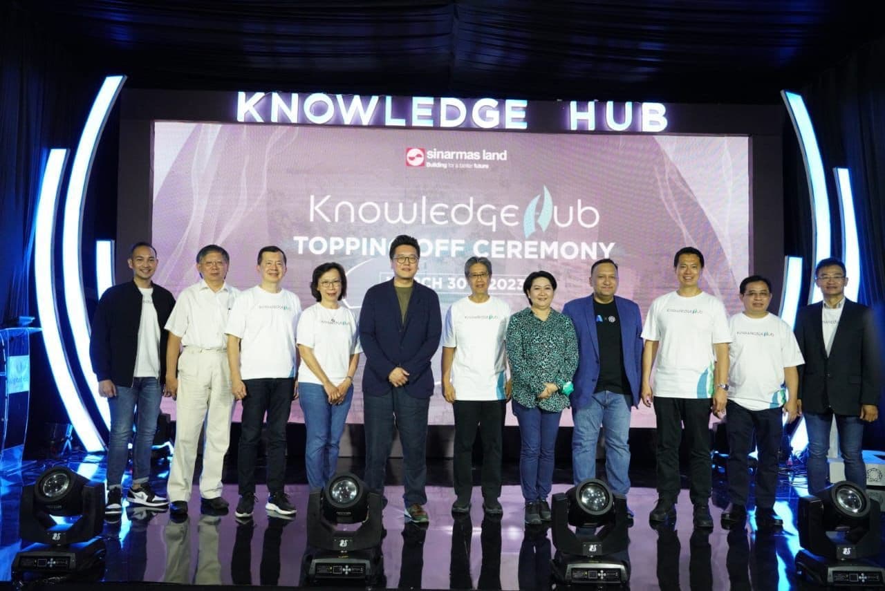 Sinar Mas Land Gelar Topping Off Gedung Knowledge Hub, Target Operasional Awal 2024