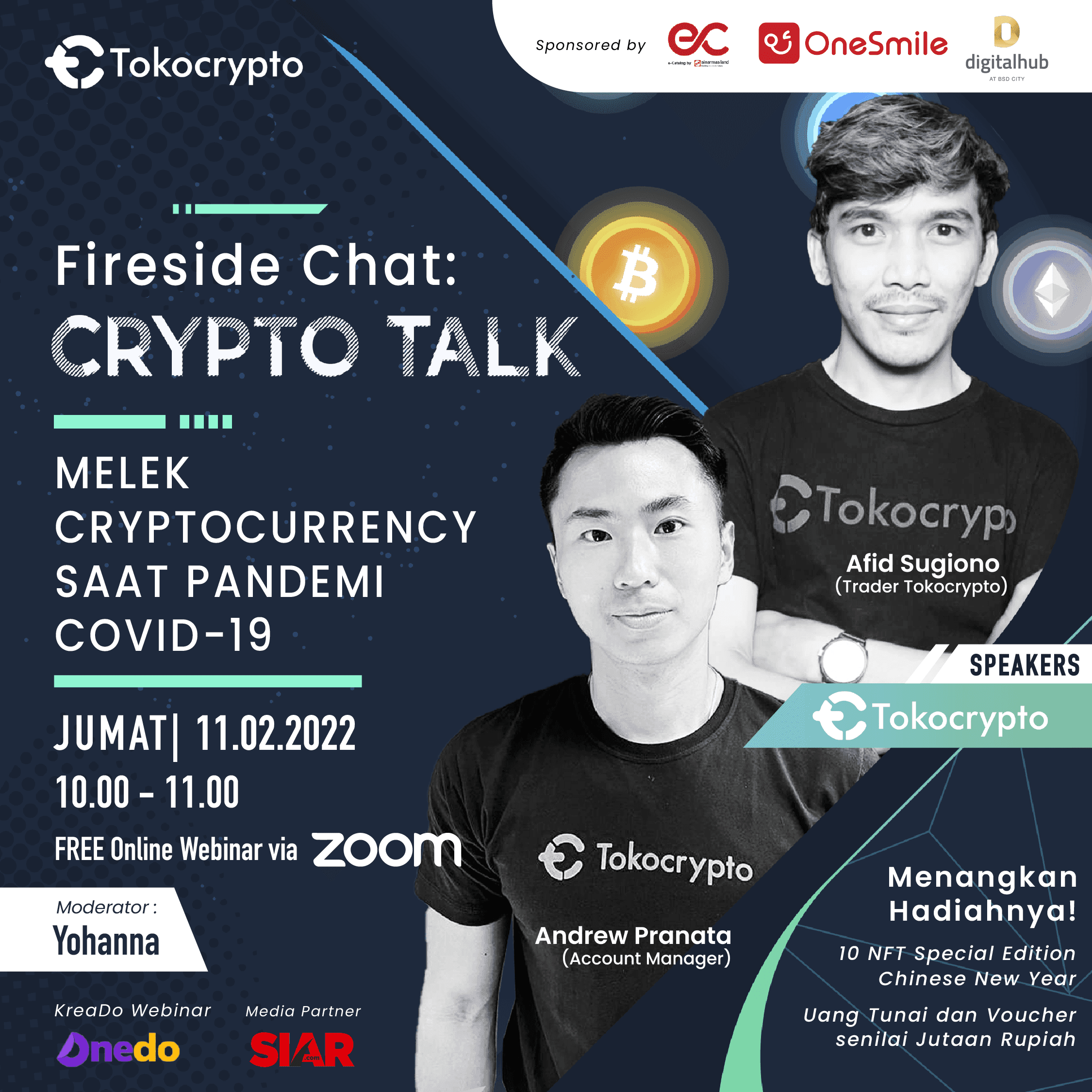 Fireside Chat: CRYPTO TALK ”Melek Cryptocurrency saat Pandemi Covid-19”